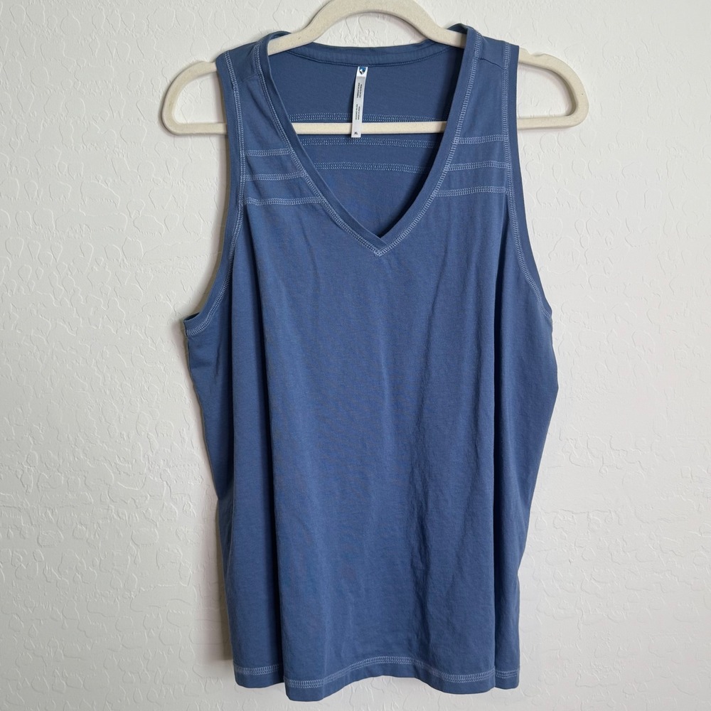 Kuhl Women's XL Arabella‎ V-Neck Tank Top Travel Gorpcore Organic Cotton Outdoor
